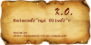 Kelecsényi Olivér névjegykártya